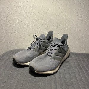Grey adidas Men's Ultraboost 21 Running Shoe